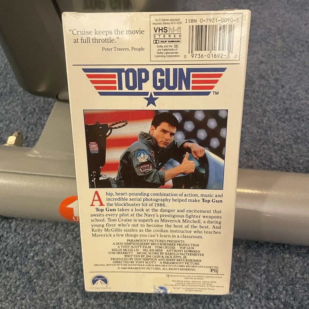 Top‎ Gun (VHS 1987) Tom Cruise Val Kilmer